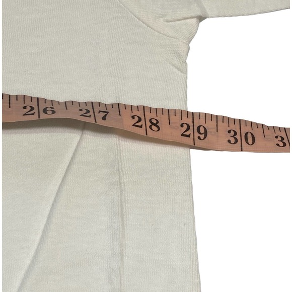 Cotton Club Extra Long White Tees Mens 4XL V Neck 100% Cotton T-Shirts New X 2 - Picture 3 of 5